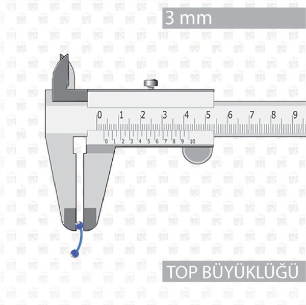 UV Akrilik Bioplast Mavi Kaş Piercing