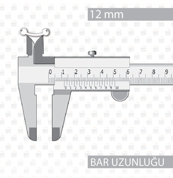 UV Akrilik Bioplast Kaş Beyaz Piercing