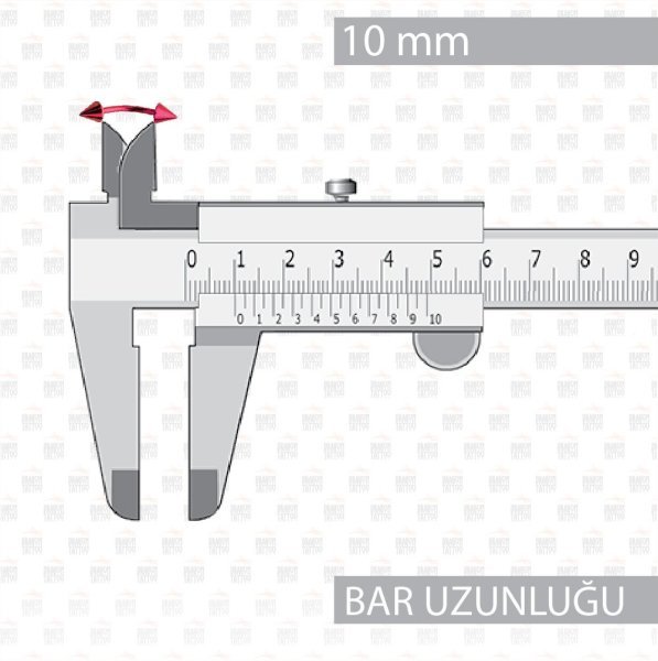 10 Adet Cerrahi Çelik Çift Spike Kırmızı Kaş Piercing