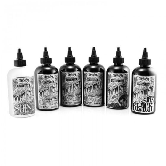 Nocturnal Ink Full Set 4 oz 120 ml Çizgi, Dolgu, Gölge ve Beyaz Set