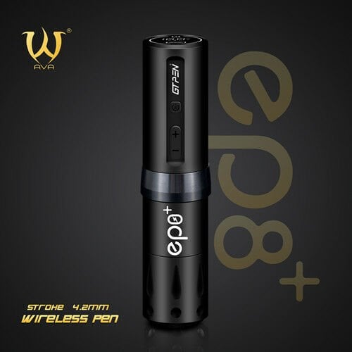 Ava EP8 Plus Luxury Kit Kablosuz, Çift Bataryalı, Şarjlı Rotary Pen Dövme Makinesi
