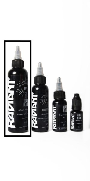 Radiant Real Black 4 oz 120 ml Siyah Dövme Boyası