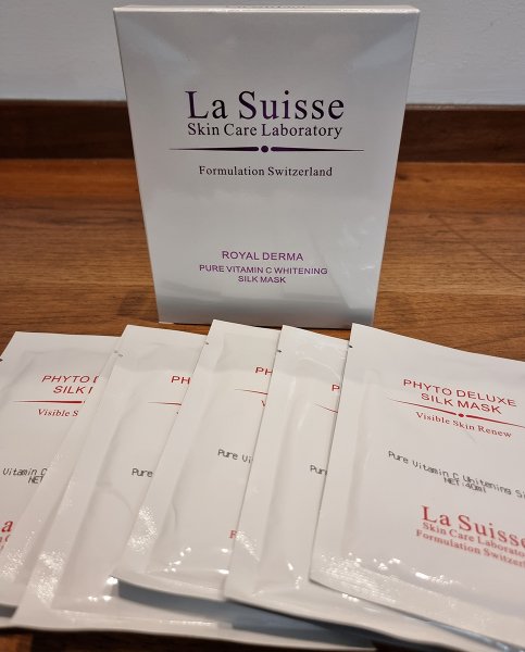 La Suisse Skin Care Laboratory Pure Vitamin C Whitening Silk Mask Cilt Beyazlatmaya Yardımcı Maske 40ml x 6 Paket