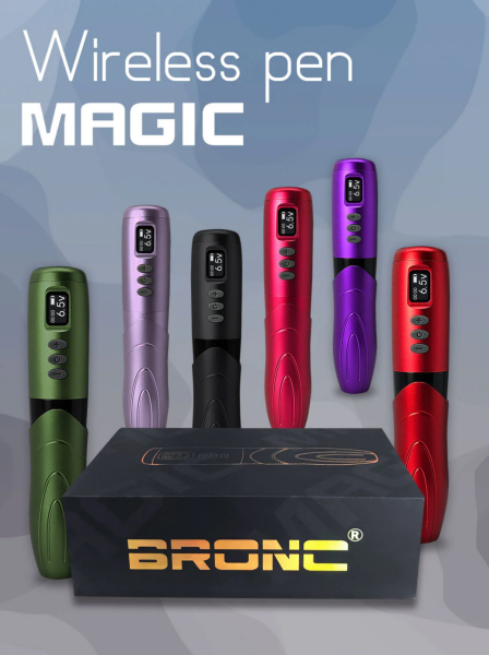 Bronc Magic Wireless Kablosuz Rotary Pen Dövme Makinesi