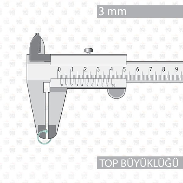 Cerrahi Çelik Toplu Turkuaz Halka Piercing