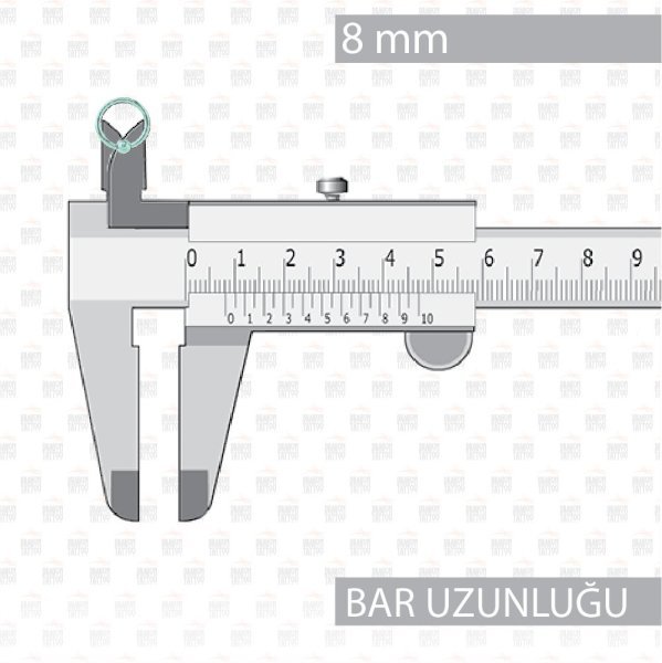 Cerrahi Çelik Toplu Turkuaz Halka Piercing