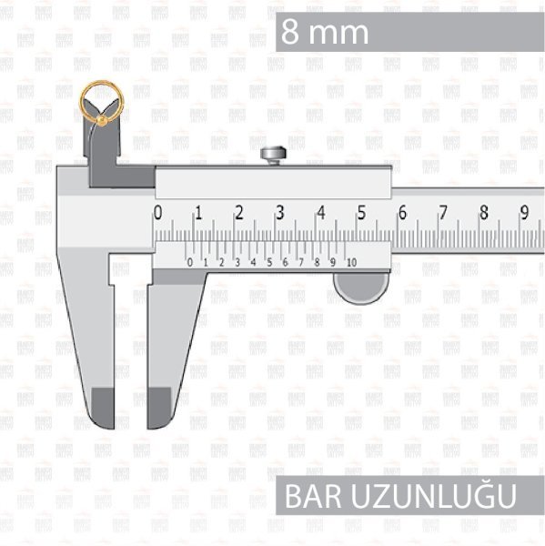 10 Adet Cerrahi Çelik Toplu Altın Sarısı Halka Piercing