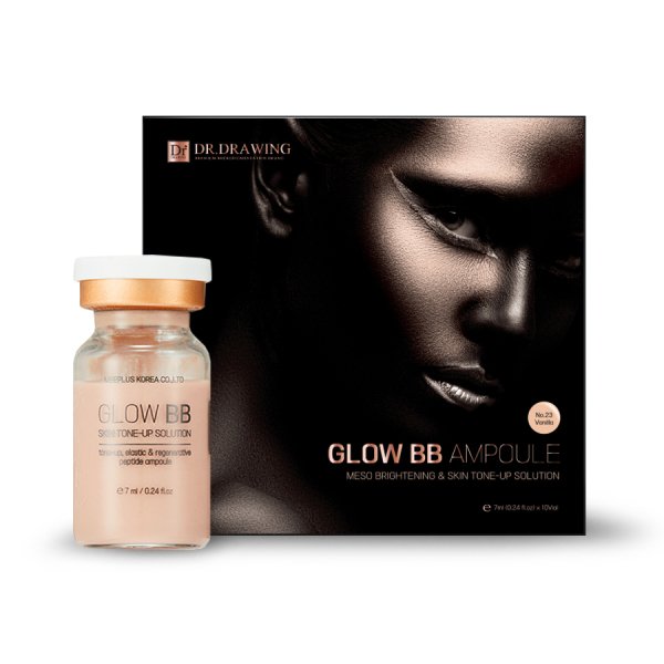 Dr. Drawing Glow BB Ampoule No: 23 Medium Orta Tonda Kalıcı Fondöten 7ml x 10 Ampül