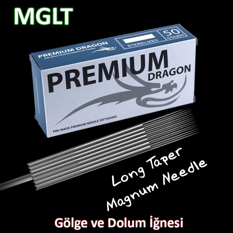Dragon Premium V.2 MGLT Magnum M1 M Gölge ve Dolum İçin Dövme İğnesi