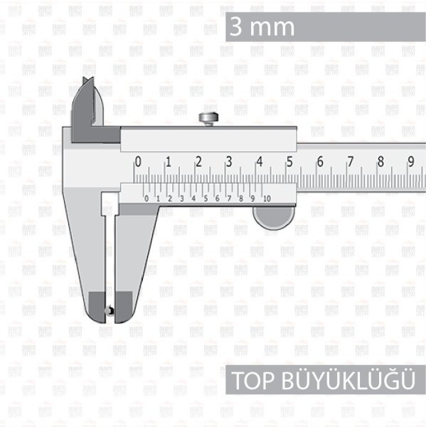 20 Adet Cerrahi Çelik 1.2 mm Taşsız Bar Topu