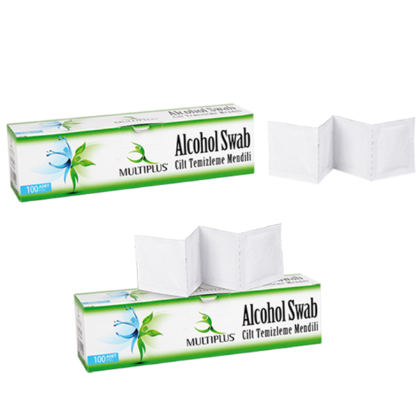 Multiplus Alcohol Swab 100 adet Cilt Dezenfektan ve Temizleme Mendili