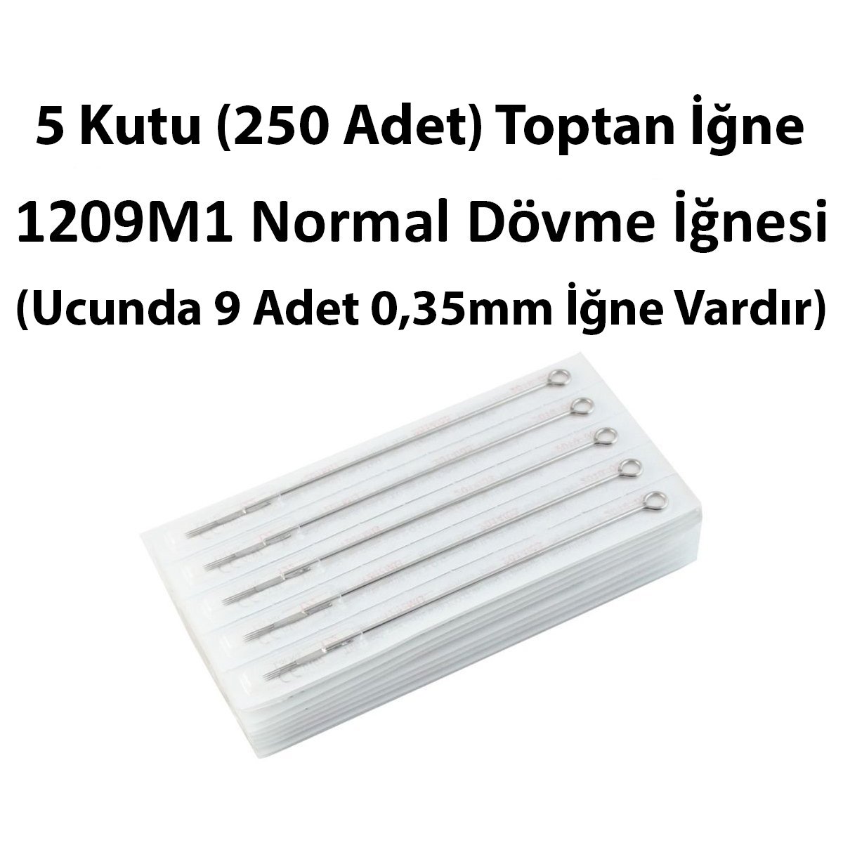 5 Kutu 1209 M1 9 Magnum Toptan Dövme İğnesi (250 Adet)