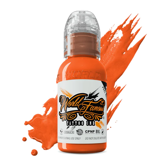 World Famous Ink Snap Dragon 1 oz 30 ml Turuncu  Dövme Boyası