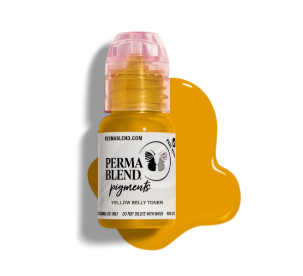 Perma Blend Yellow Belly Toner 1/2 oz 15 ml Sarı Kaş Tonlayıcı Düzeltici Kalıcı Makyaj Boyası Permablend