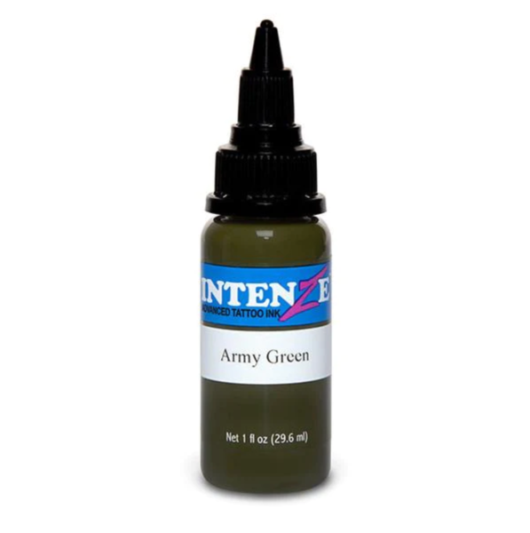 Intenze Army Green 1 oz 30 ml Dövme Boyası Asker Yeşili