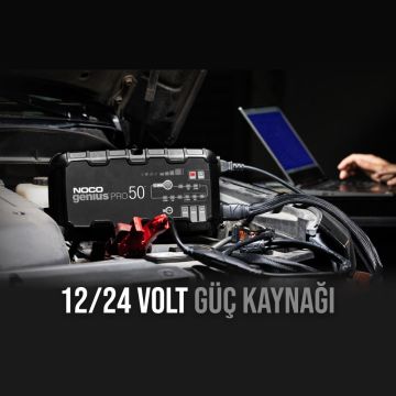 NOCO GENIUSPRO50 6V/12V/24V 1000A Akıllı Akü Şarj ve Akü Bakım/Desülfatör/Power Supply