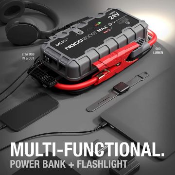 NOCO Genius GB251 24V 3000Amp Ultrasafe Lityum Akü Takviye + Powerbank + Led Lamba