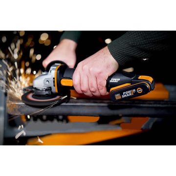 WORX WX800 20Volt 2.0 Ah. Li-ion Çift Akülü 115mm Profesyonel Şarjlı Avuç Taşlama