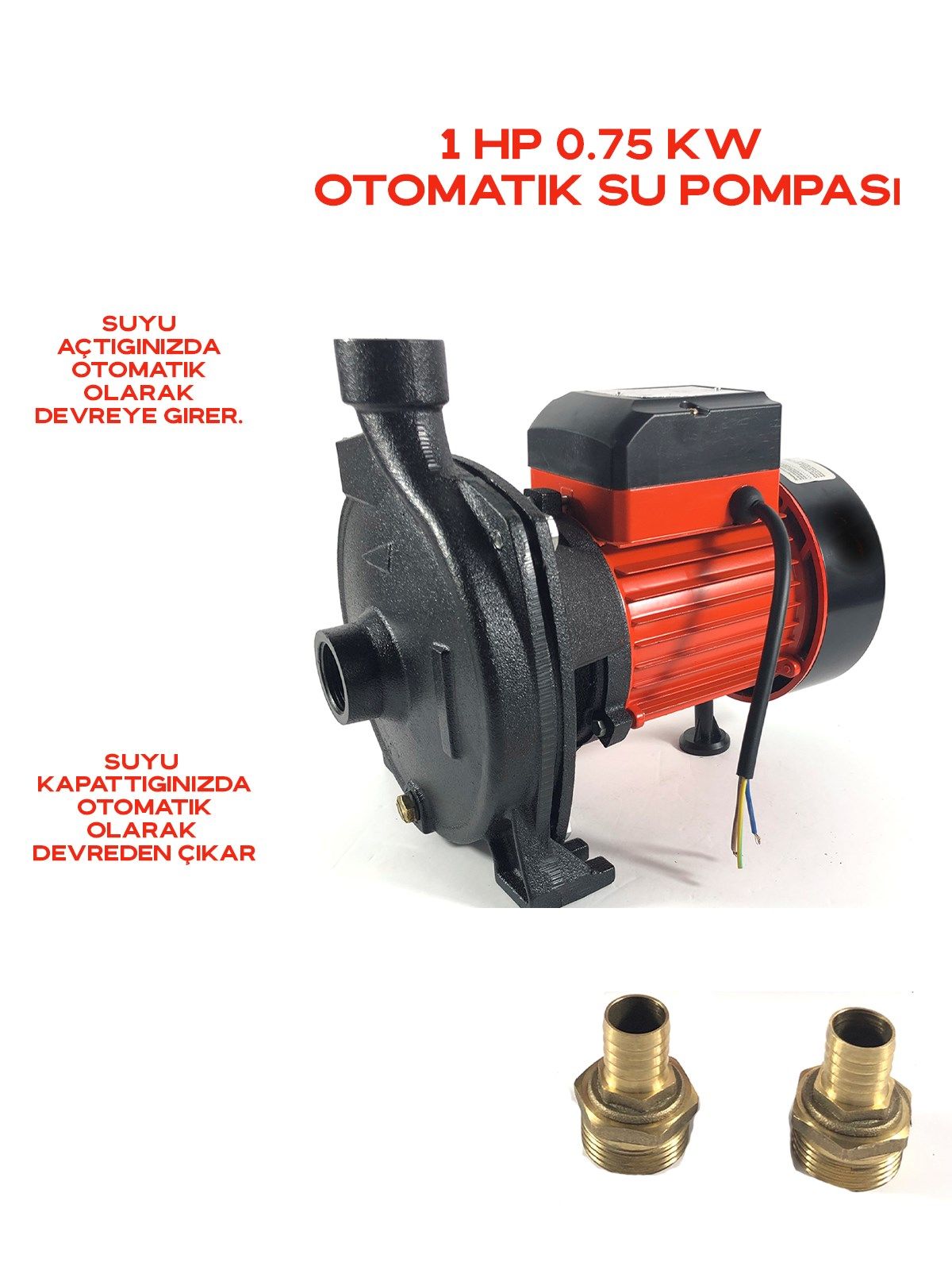 Otomatik Sistem Su Pompası 1hp 0.75 Kw Otomatik Pompa