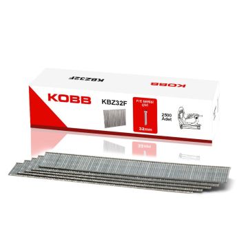 KOBB KBZ32F 32mm 2500 Adet F/E/J/8 Serisi Ağır Hizmet Tipi Kesik Başlı Çivi