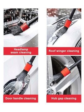 Germany Style 12 Parça Araç İç ve Dış  Detay Temizlik Seti Jant Temizleme  Matkapa Uyumlu Fırça Seti