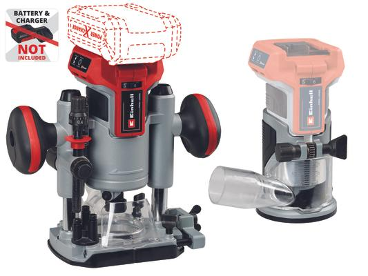 Einhell TP-RO 18 Set Li BL - Solo, Kömürsüz Akülü Dik Kenar Freze Set