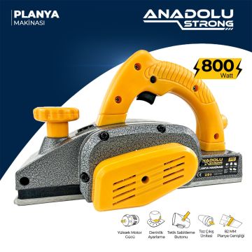 Anadolustrong ANS1024 800W Metal Şanzıman Çift Bıçaklı 82mm Derinlik Ayarlamalı