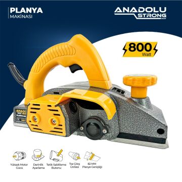 Anadolustrong ANS1024 800W Metal Şanzıman Çift Bıçaklı 82mm Derinlik Ayarlamalı