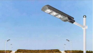 Voltek Solar Güneş Enerjili Sensörlü Sokak Bahçe Yol Lambası Armatür 120W Uzaktan Kumandalı