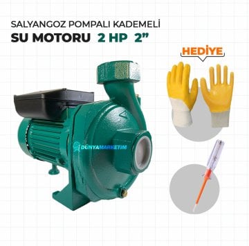 SP152 Salyongoz Pompalı Kademeli Su Motoru 2 Hp 2'' Eldiven ve Kontrolkalemi Hediyeli