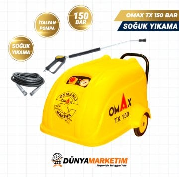 Omax 150 Bar Oto Yıkama Seti Sanayi Elektriği Olmayanlara Set-3