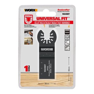 WORX WA4987 Çok Amaçlı Raspalama Makinası İçin 28x40mm Ahşap, Fiberglas, PVC Universal Kesme Bıçağı