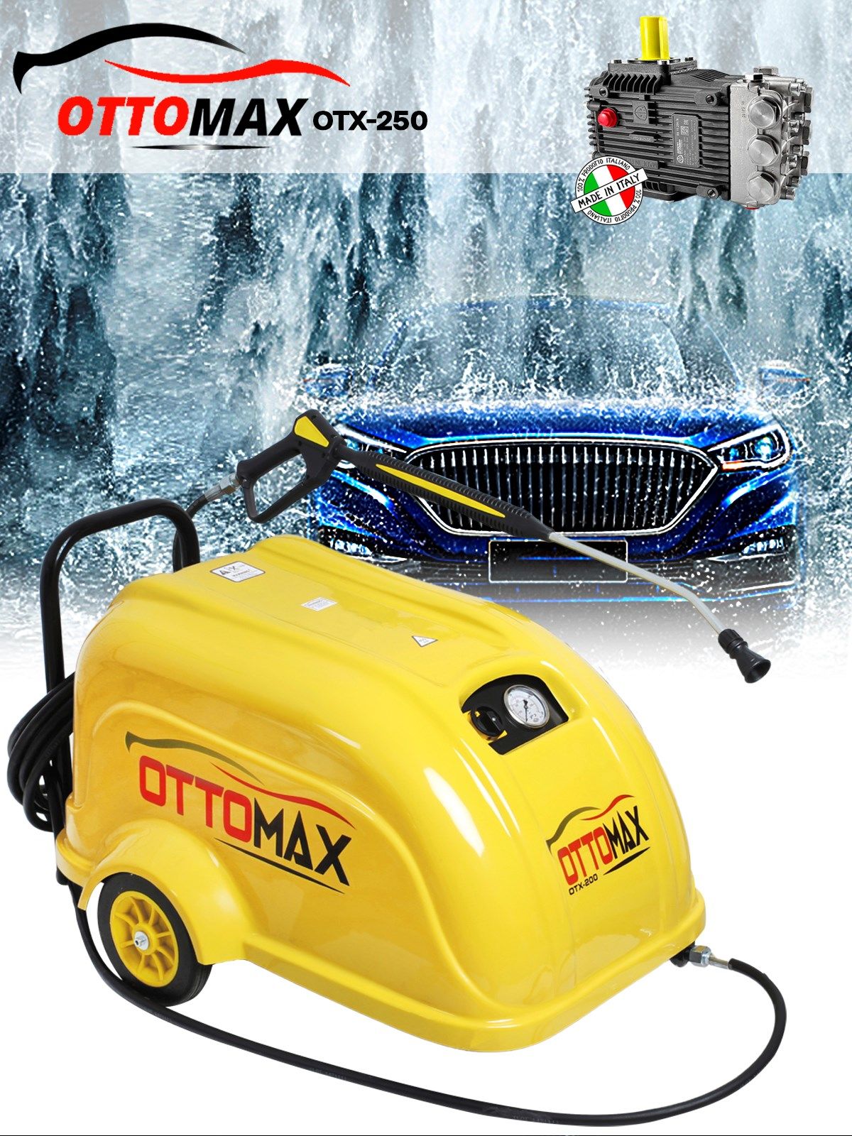 Ottomax OTX 250 Basınçlı Soğuk Yıkama Makinesi 250 Bar