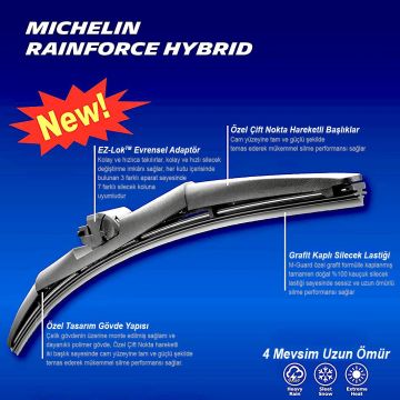 Michelin Rainforce™ MC19815 38CM 1 Adet Universal Hibrit Silecek