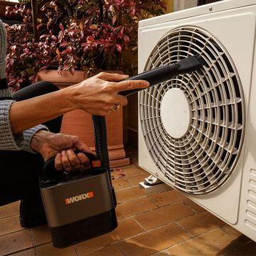 WORX WX030.9C 20Volt 2.0Ah. 30W/10Kpa Li-ion Tek Akülü Flexi Esnek Hortumlu Profesyonel Kompakt Şarjlı Süpürge