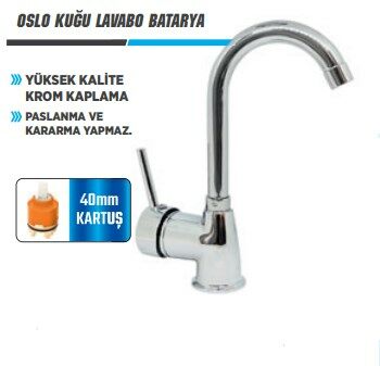 Linex Oslo Kuğu Lavabo Batarya LXO232