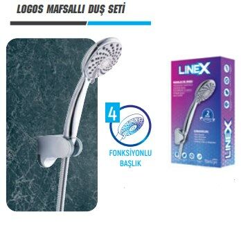 Linex Logos Mafsallı Duş Seti LX9837