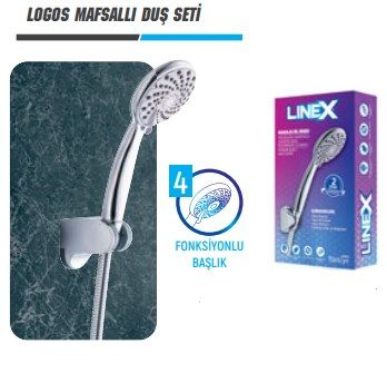 Linex Prag Mafsallı Duş Seti