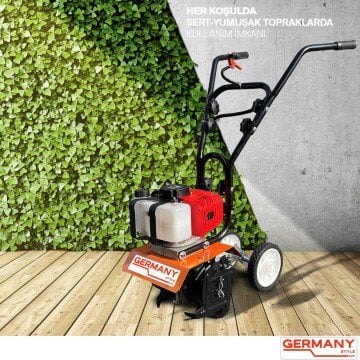 Germany Style 4 Hp Benzinli Çapa Makinesi 2 Zamanlı Motor Hobi Bahçeleri İçin