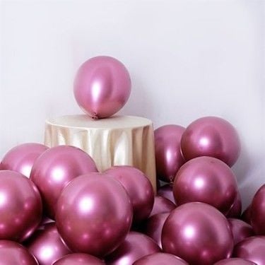 PEMBE KROM BALON ( 5 ADET )