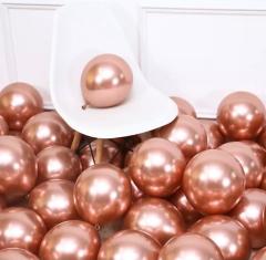 50 Lİ ROSEGOLD KROM BALON