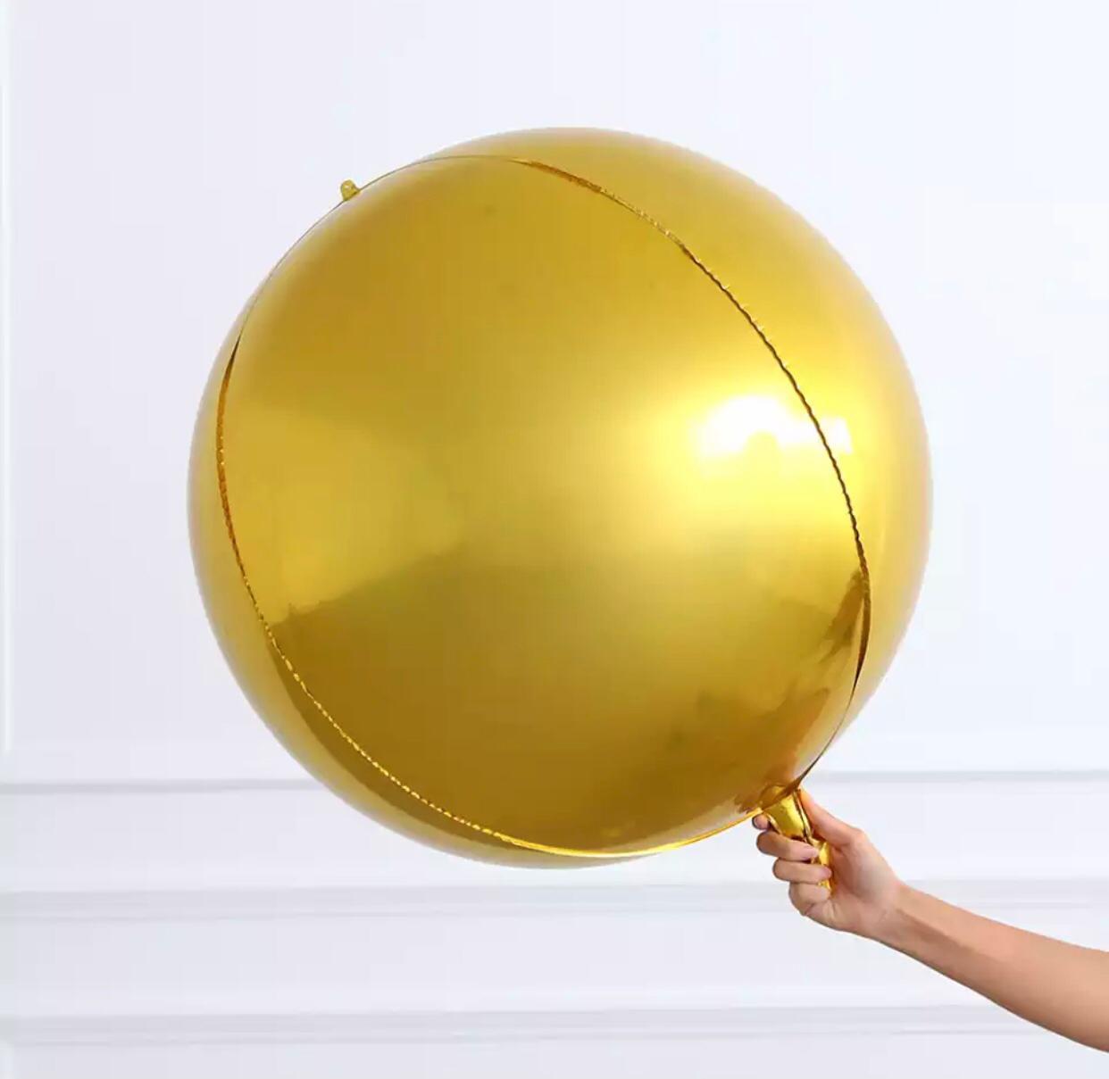 4D GOLD KÜRE BALON ( 1 ADET )