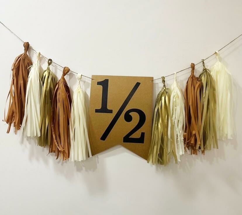 KRAFT 1/2 TASSEL BANNER