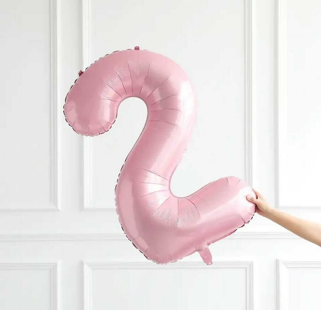 75CM 2 PEMBE RAKAM BALON