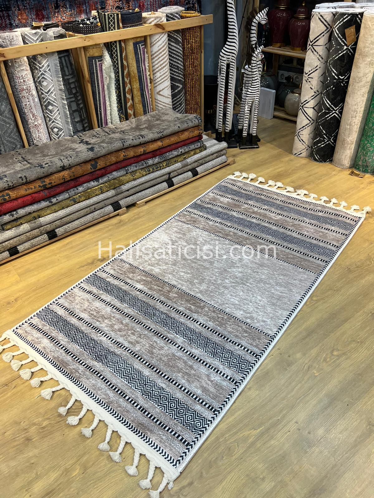 Salerno Çamaşır Makinesinde Yıkanabilir Kilim Halı HS1025