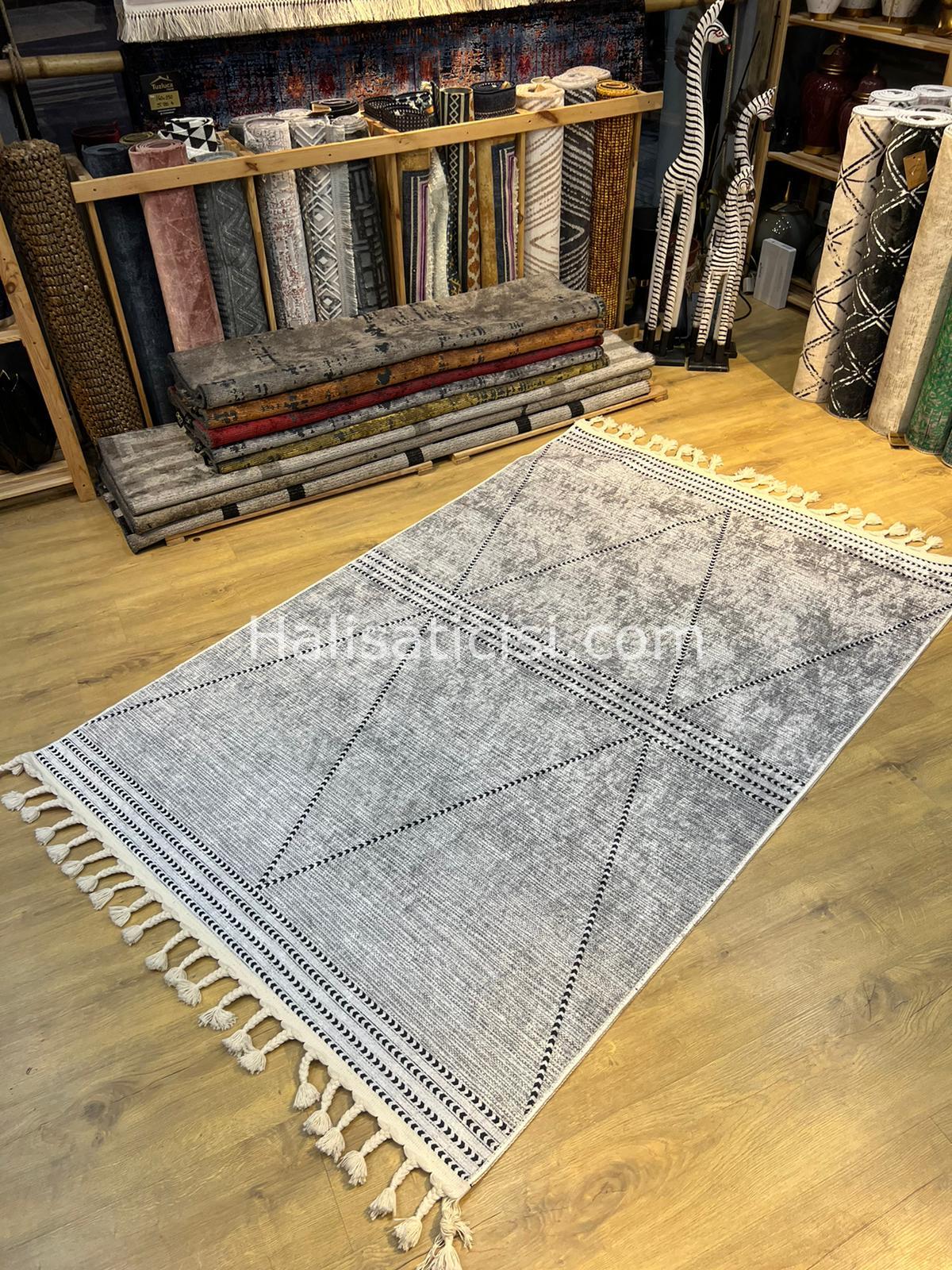 Salerno Çamaşır Makinesinde Yıkanabilir Kilim Halı HS1026