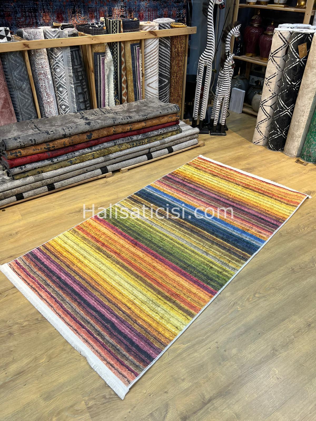 Salerno Çamaşır Makinesinde Yıkanabilir Kilim Halı HS1008