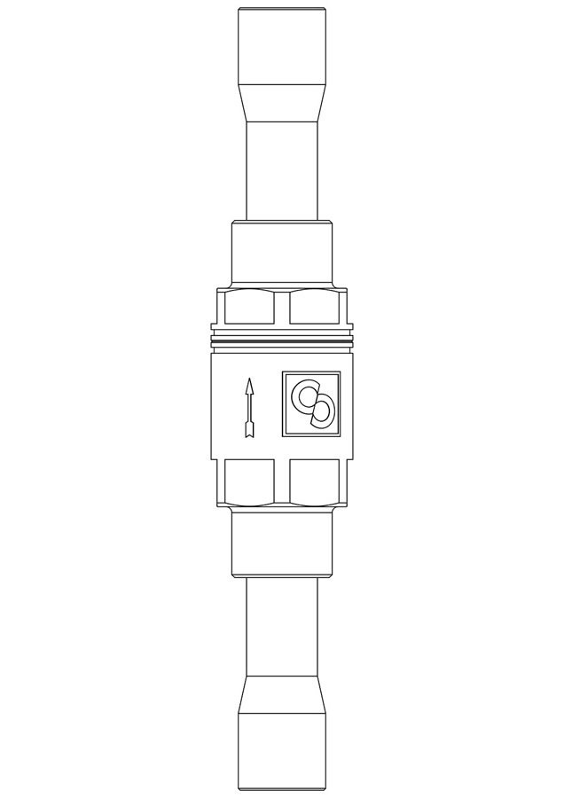 CASTEL CHECK VALF 3/4 KAYNAKLI