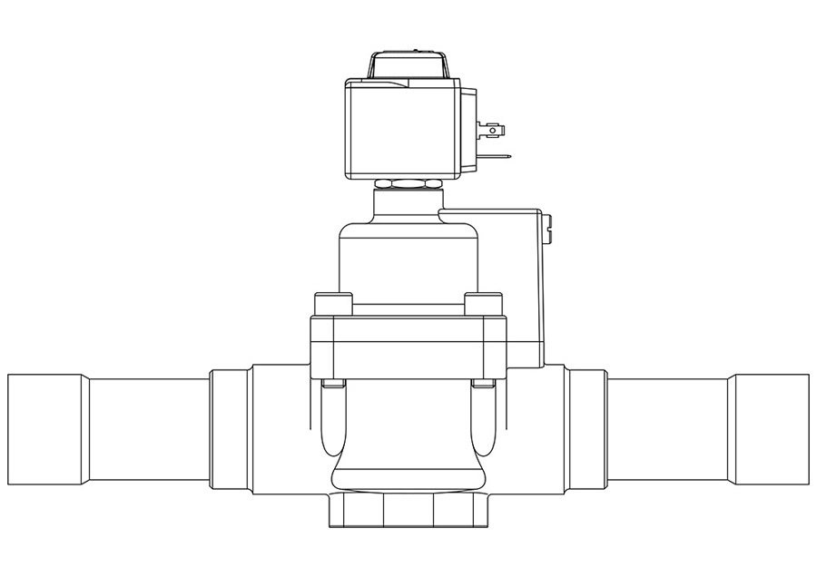 CASTEL SOLENOID VALF 42 MM KAYNAKLI