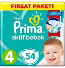 PRİMA  AKTİF BEBEK FIRSAT PAKETİ  MAXI 54 LÜ *3